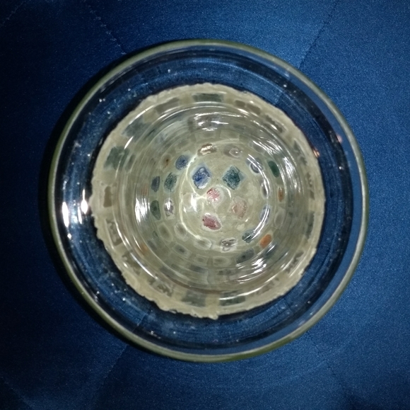 Vintage Multi-Color Mosaic Candle Holder - Picture 13 of 14